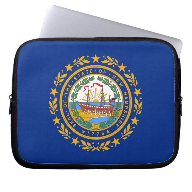 Neue Hampshire State Flag Laptop Sleeve (Vorderseite)