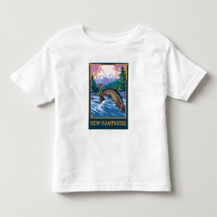 Neue HampshireAngler Fischer-Szene Kleinkind T-shirt