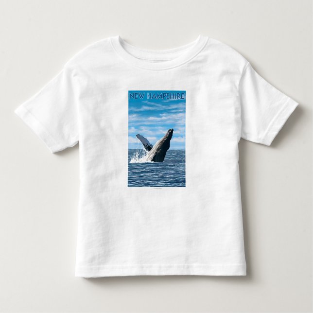 Neue HampshireHumpback Wal-Szene Kleinkind T-shirt (Vorderseite)