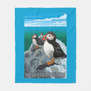 Neue HampshirePuffins Szene Fleecedecke
