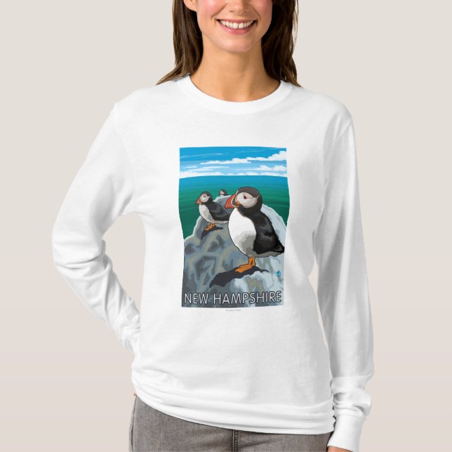 Neue HampshirePuffins Szene T-Shirt (Vorderseite)
