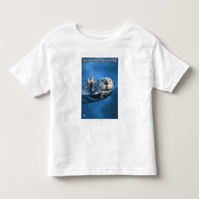 Neue HampshireSea Otter-Szene Kleinkind T-shirt (Vorderseite)