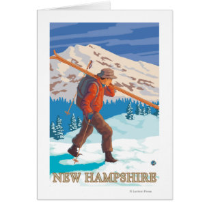 Neue HampshireSkier tragende Skis