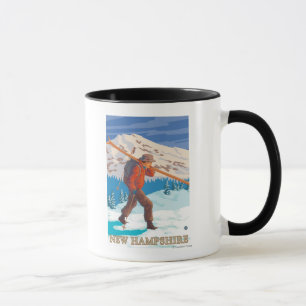 Neue HampshireSkier tragende Skis Tasse