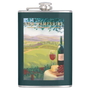 Neue HampshireWine Land-Szene Flachmann