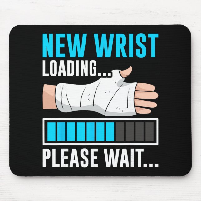 Neue Handgelenk-Ladung... Bitte warten... Gipsarm Mousepad (Vorne)