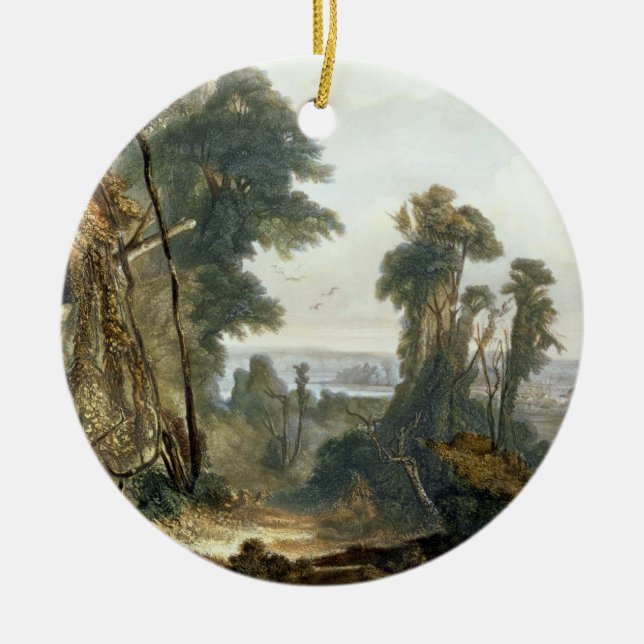 Neue Harmonie auf dem Wabash, überziehen 2 von Keramik Ornament (Vorne)