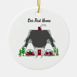 Neue Hausbesitzer Erstes Zuhause Keramik Ornament
