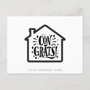 Neue Hauseigentümer Glückwunsch Real Anwesen Postkarte