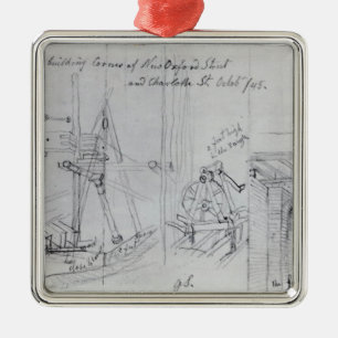 Neue Häuser des Gebäude Ornament Aus Metall