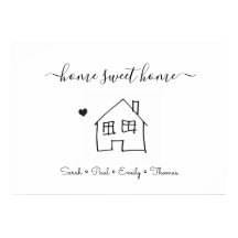 Neue Hausfamilie Zuhause Sweet Zuhause niedlich ab