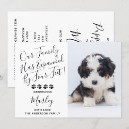 Neue Haustier-Hund-Welpendusche Einladung