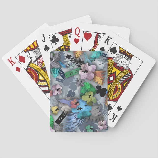 Neue hawaiianische Druckbaukarten Spielkarten (Rückseite)