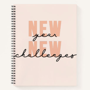 Neue Herausforderungen im neuen Jahr Inspirationel Notizbuch