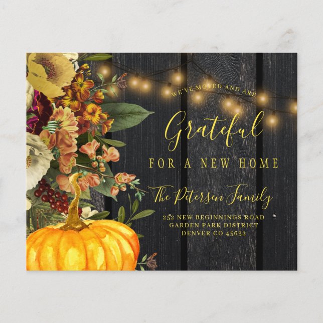 Neue Herbstankündigung für Zuhause (Vorderseite)