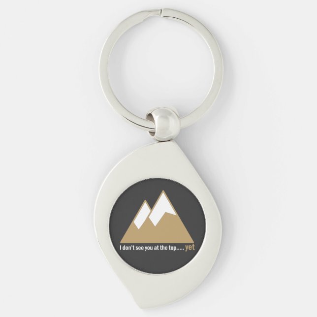 Neue Höhen erreichen: Das Klima zum Erfolg Schlüsselanhänger (Vorderseite)