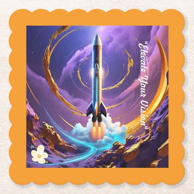 "Neue Höhen erreichen" Untersetzer (Vorderseite)