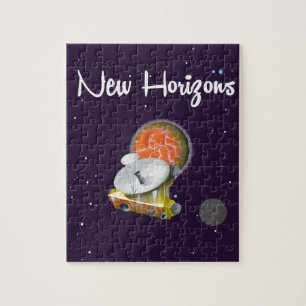 Neue Horizonte Raumfahrzeuge auf Pluto Post Card Puzzle
