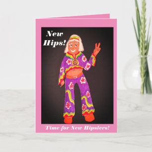 Neue Hüfte Neue Hipster-Karten Feiertagskarte