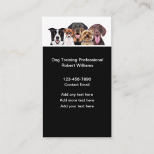 Neue Hundetraining-Hundeklasse Visitenkarte