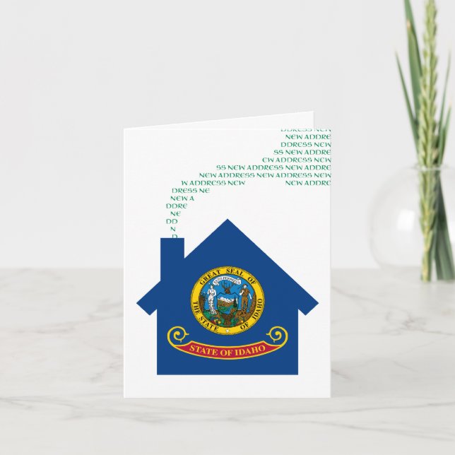 neue Idaho-Adresse Feiertagskarte (Vorderseite)