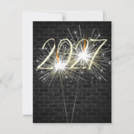Neue Jahre 2026 Party-Sparkler Einladung