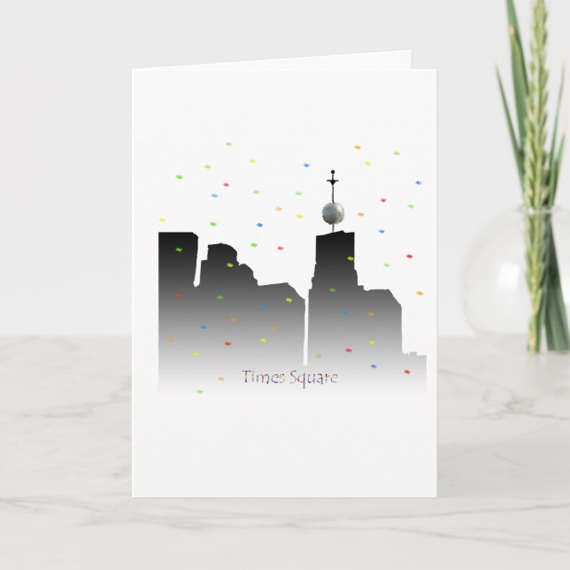neue Jahre des Times Square Feiertagskarte (Vorderseite)