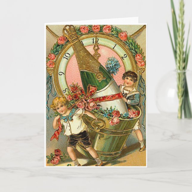 Neue Jahre grüßend Feiertagskarte (Vorderseite)