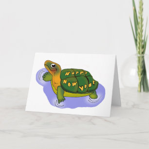 Neue Jahre Schildkröte- Feiertagskarte