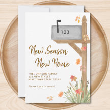 Neue Jahreszeit Neue Zuhause Herbst Herbst Mailbox