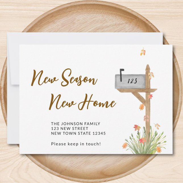 Neue Jahreszeit Neue Zuhause Herbst Herbstbewegung Ankündigung (Von Creator hochgeladen)