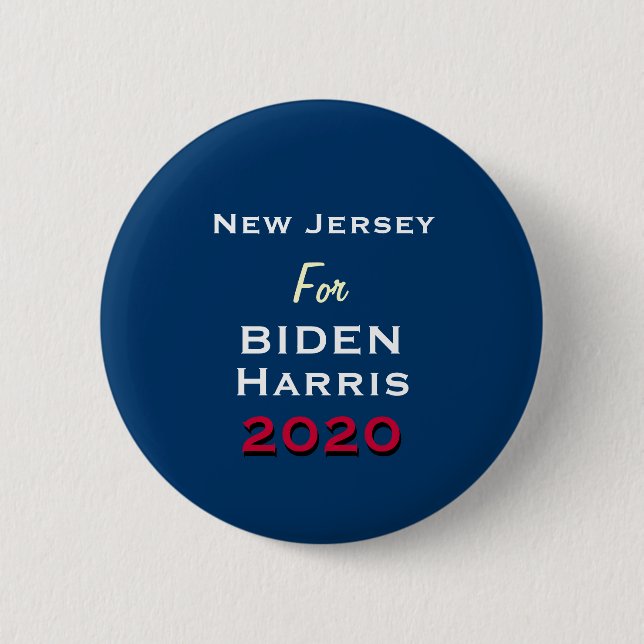 NEUE JERSEY für BIDEN HARRIS 2020 Round Button (Vorderseite)