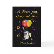Neue Job Celebration Black Card