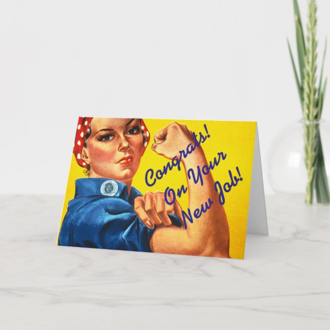 Neue Job "Rosie the River" Grußkarte. Karte (Vorderseite)