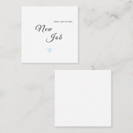 Neue Job-Viel Glück-Gratulationskarte Begleitkarte