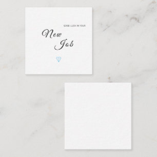 Neue Job-Viel Glück-Gratulationskarte Begleitkarte