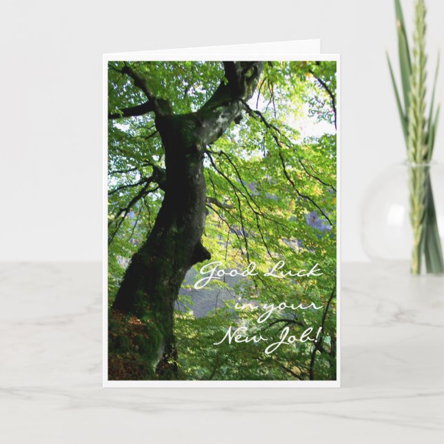 Neue Job-Viel Glück-Karte Karte (Vorderseite)