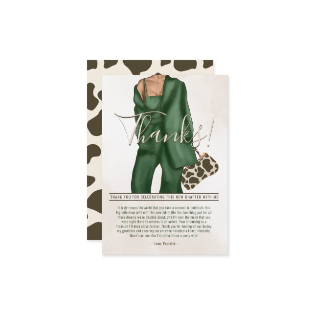 Neue Jobdusche dank Karte (Vorderseite/Rückseite Beispiel)