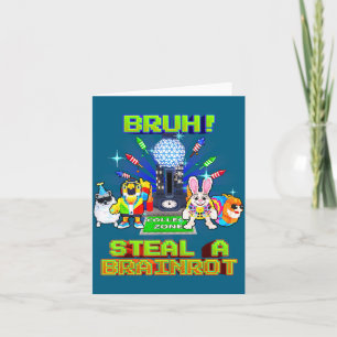 Neue Jungen Bruh Jahres Maschine Gehirnfäule Jugen Karte