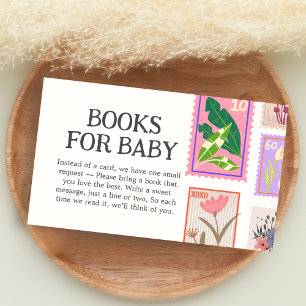Neue Kapitel Baby Shower Bücher für Baby Begleitkarte