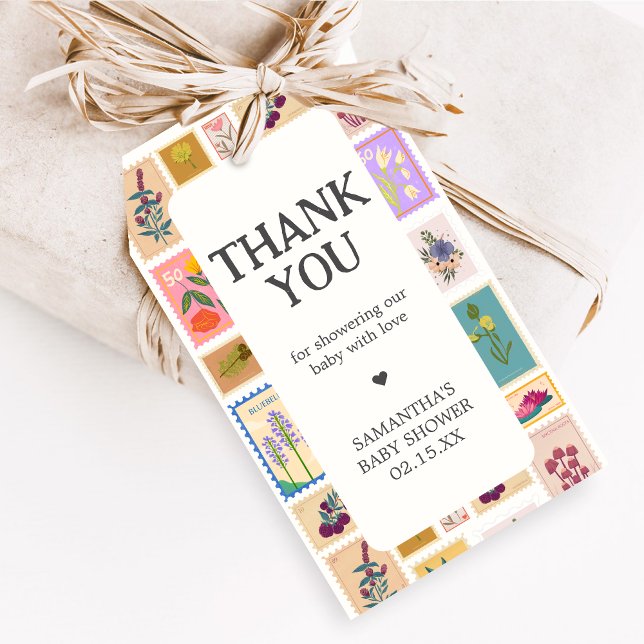 Neue Kapitel Baby Shower Geschenkanhänger (A New Chapter Begins Baby Shower Favor Tags)