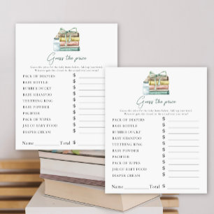 Neue Kapitel Babydusche - Preisguess-Spiel