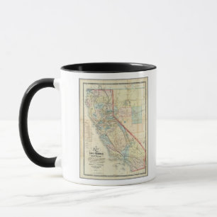 Neue Karte des Staat von Kalifornien Tasse