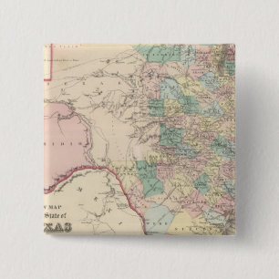 Neue Karte des Staat von Texas Button