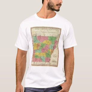Neue Karte von Arkansas 2 T-Shirt