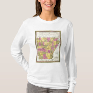 Neue Karte von Arkansas T-Shirt