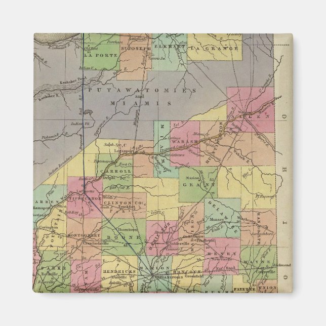 Neue Karte von Indiana Magnet (Vorne)