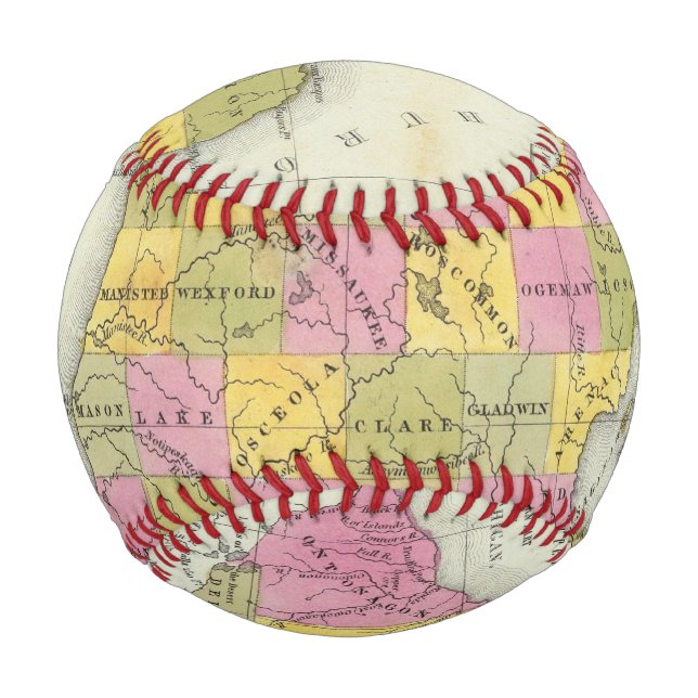 Neue Karte von Michigan 2 Baseball (Vorderseite)