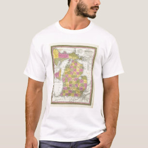 Neue Karte von Michigan 2 T-Shirt
