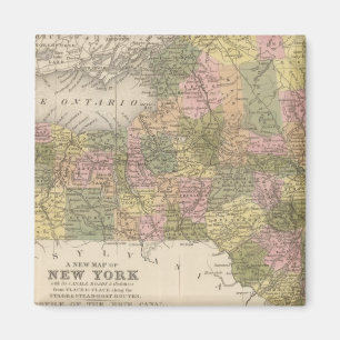 Neue Karte von New York Magnet